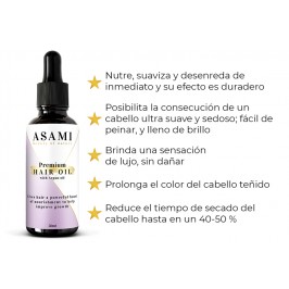 Aceite capilar de calidad superior ASAMI